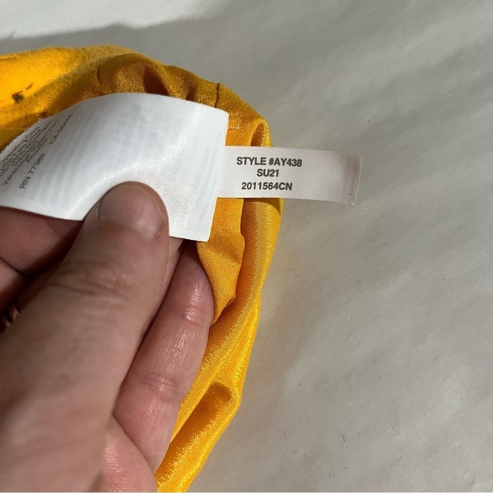 J. Crew High Waist Yellow Gold Shorts Nautical Linen Blend 12 - Picture 7 of 10